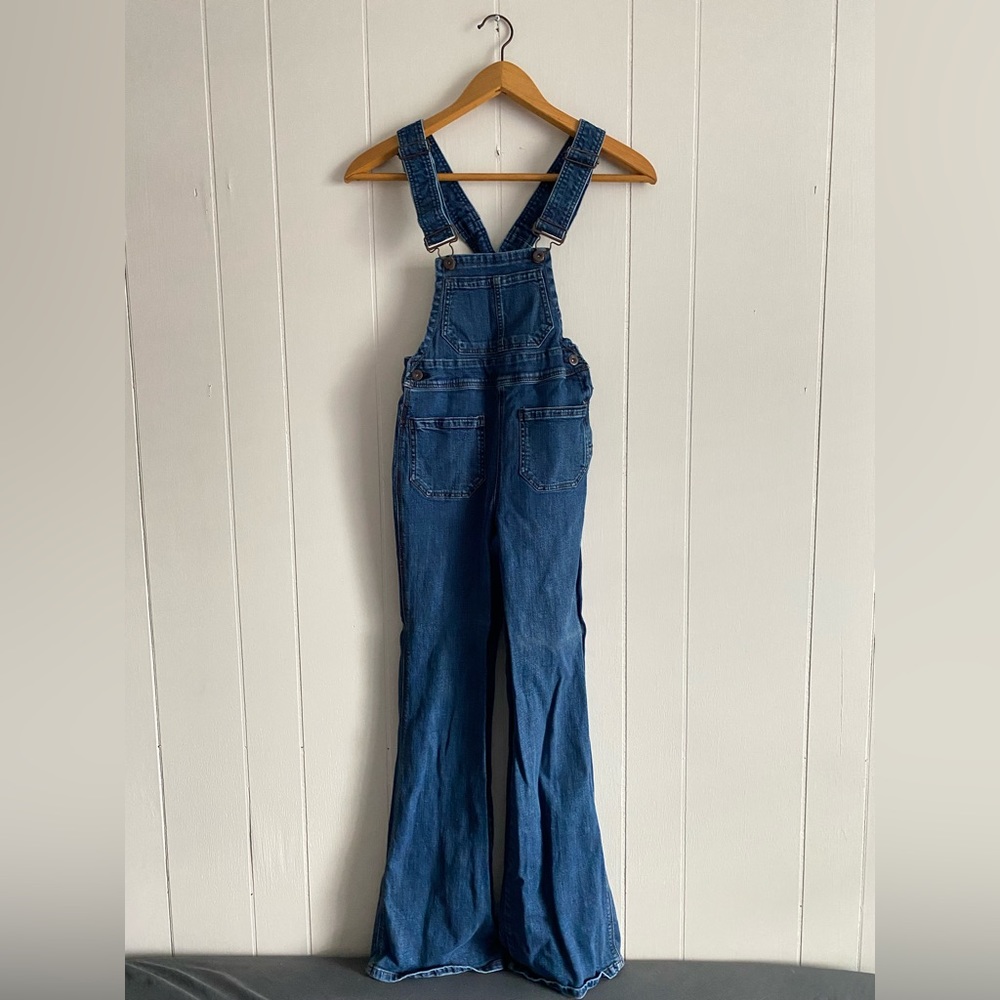 Free People Flared Overalls